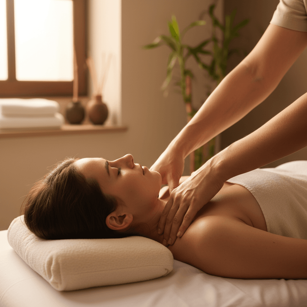 Thai Neck and Shoulder massage relieving tension