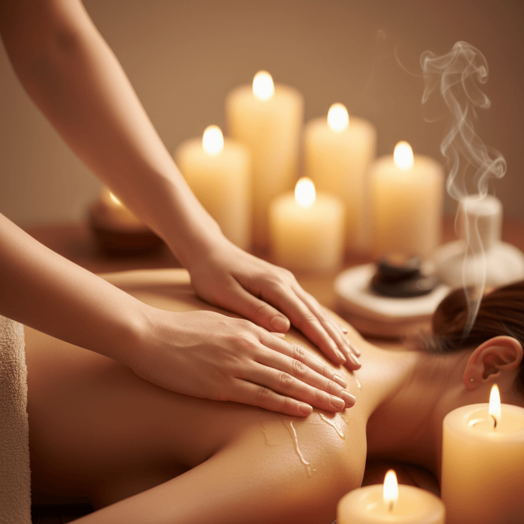 Thai Oil Aroma massage with aromatic oil application
