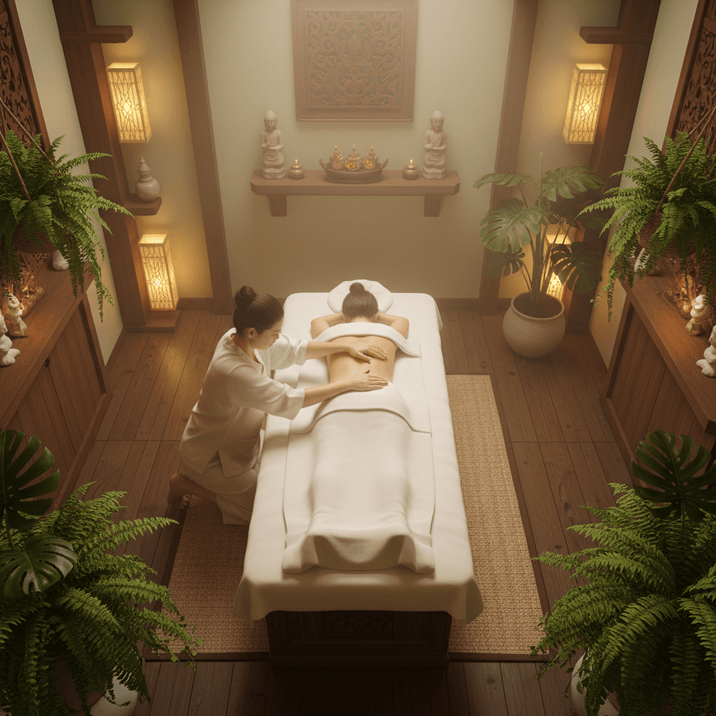 Traditional Thai full-body relaxation massage
