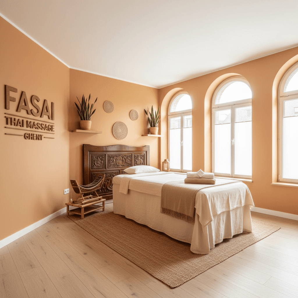 Serene massage room environment