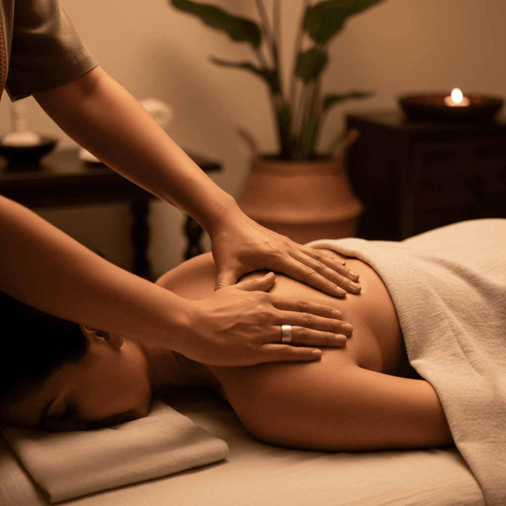 Traditional Thai massage technique