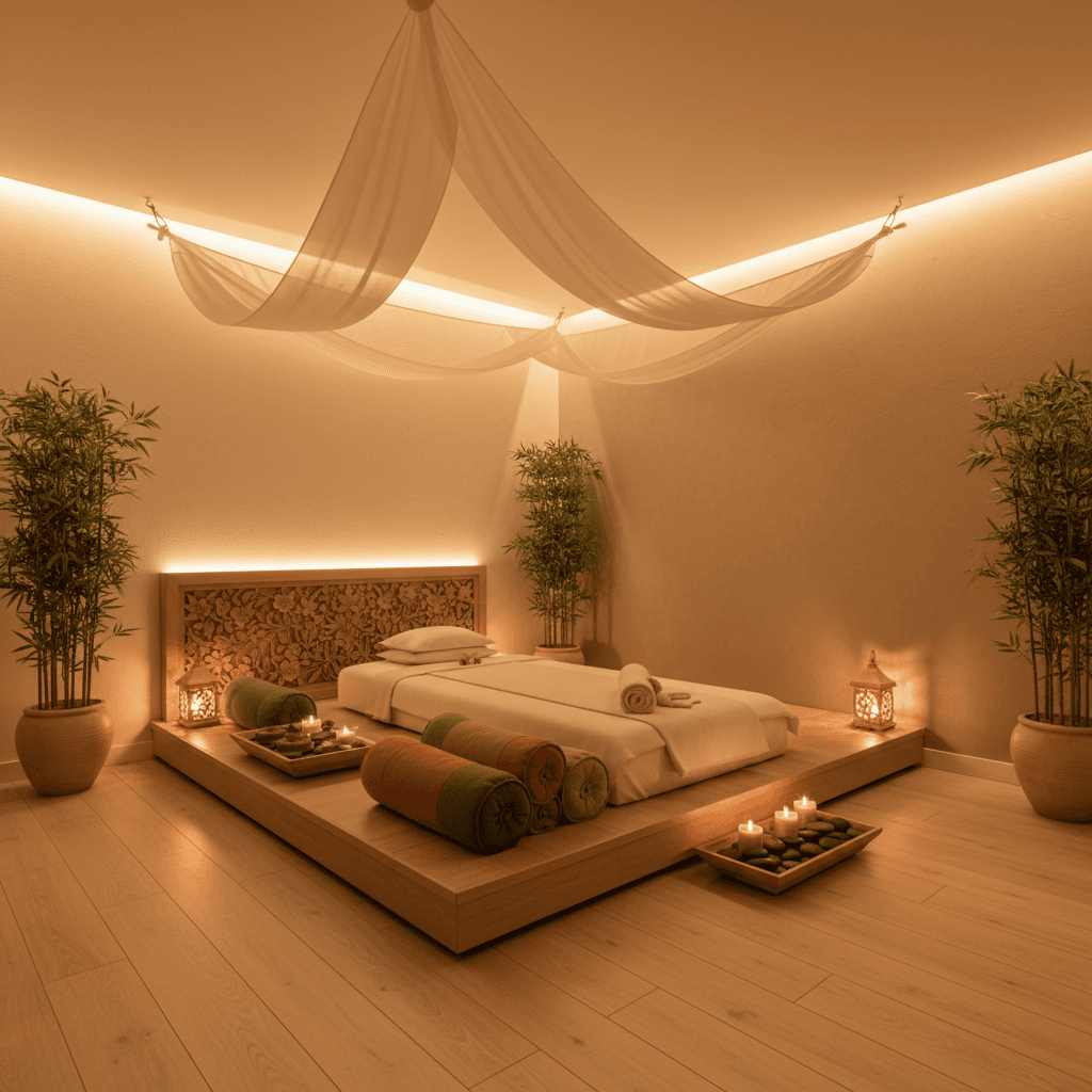 Peaceful Fasai Thai Massage treatment room interior